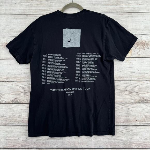 Beyonce The Formation World Tour 2016 Concert T-Shirt Adult Medium Black - Picture 2 of 8